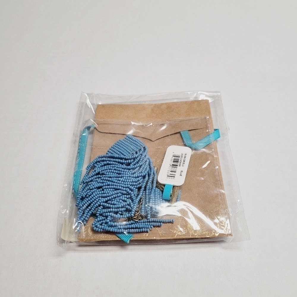 Shiraleah Chicago Women's blue beaded Jass choker‎ - Picture 6 of 7